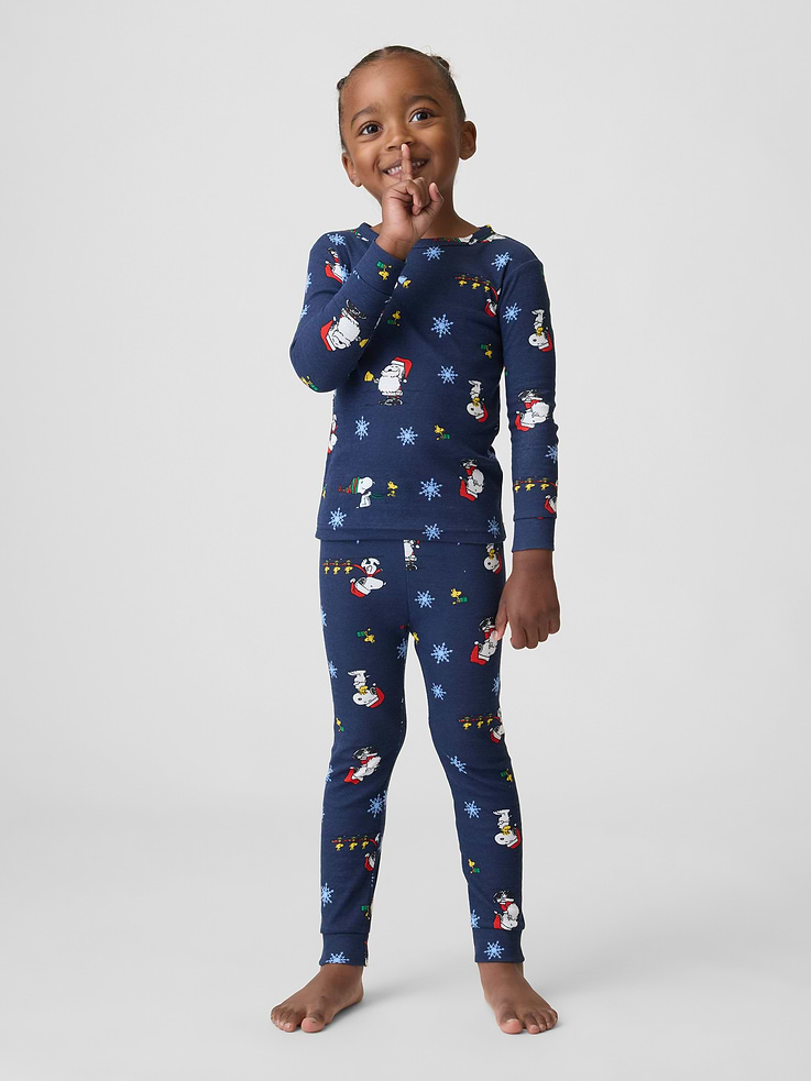 Image number 5 showing, Kids & babyGap Peanuts X-Mas Print PJ Set