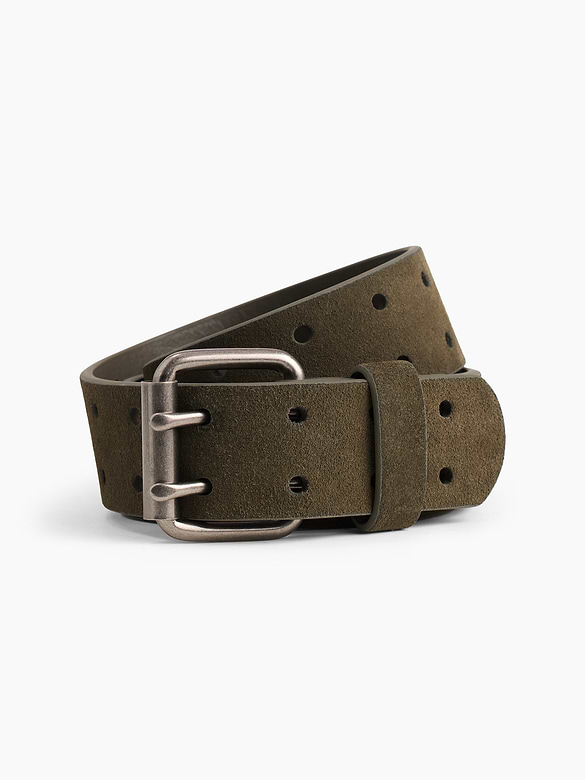 Suede Double-Prong Belt