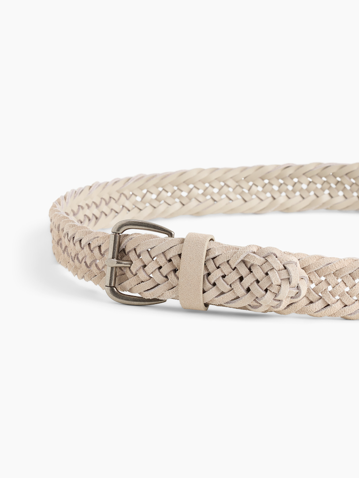 Image 3 of 4, Braided Suede Belt