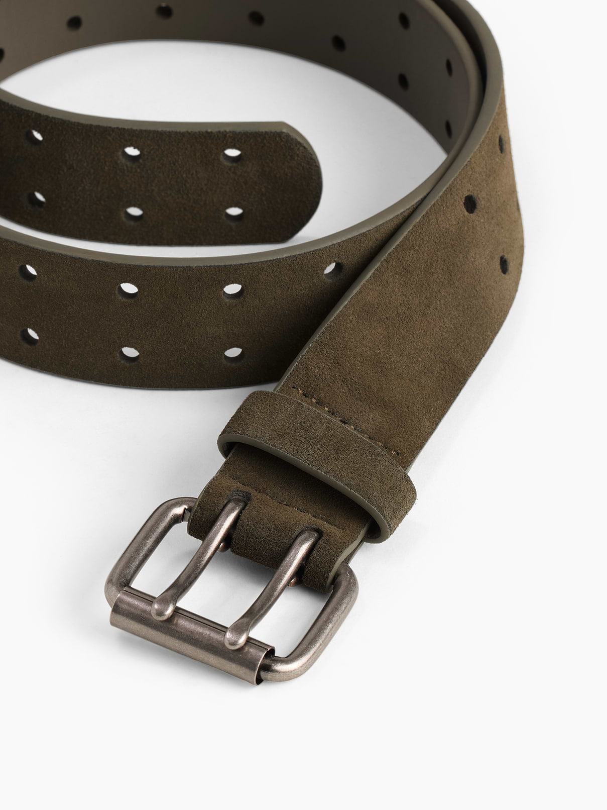 L'image numéro 3 présente Ceinture en suède à boucle à double ardillon