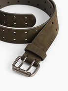 L'image numéro 3 présente Ceinture en suède à boucle à double ardillon