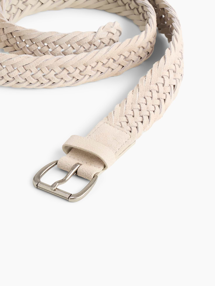 Image 4 of 4, Braided Suede Belt