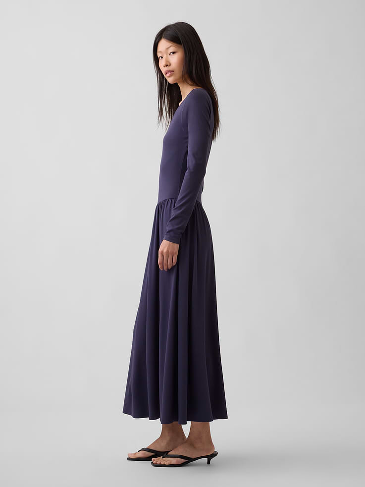 Image number 3 showing, Drop-Waist Maxi Dress