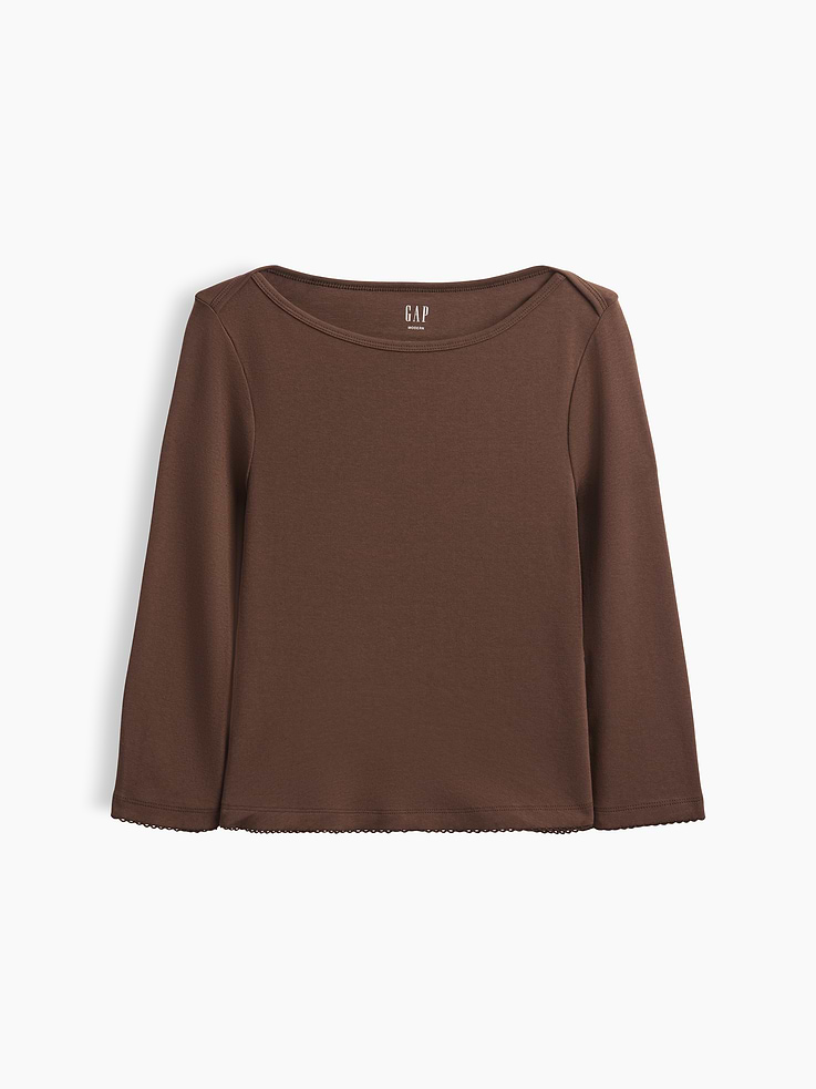 Image number 5 showing, Modern Boatneck T-Shirt