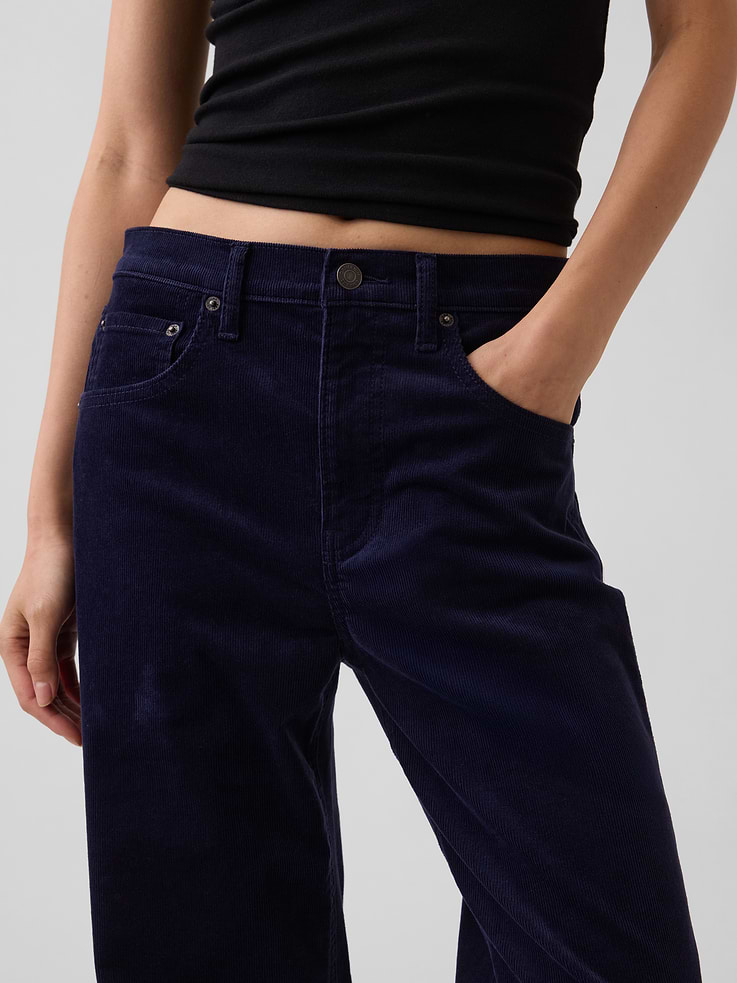 Image number 5 showing, High Rise Corduroy Stride Wide-Leg Pants