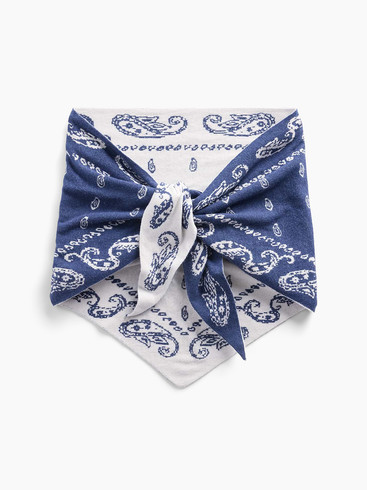 Image number 1 showing, Paisley Triangle Scarf