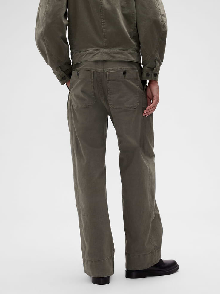 Image number 4 showing, GapStudio Herringbone Baggy Pants