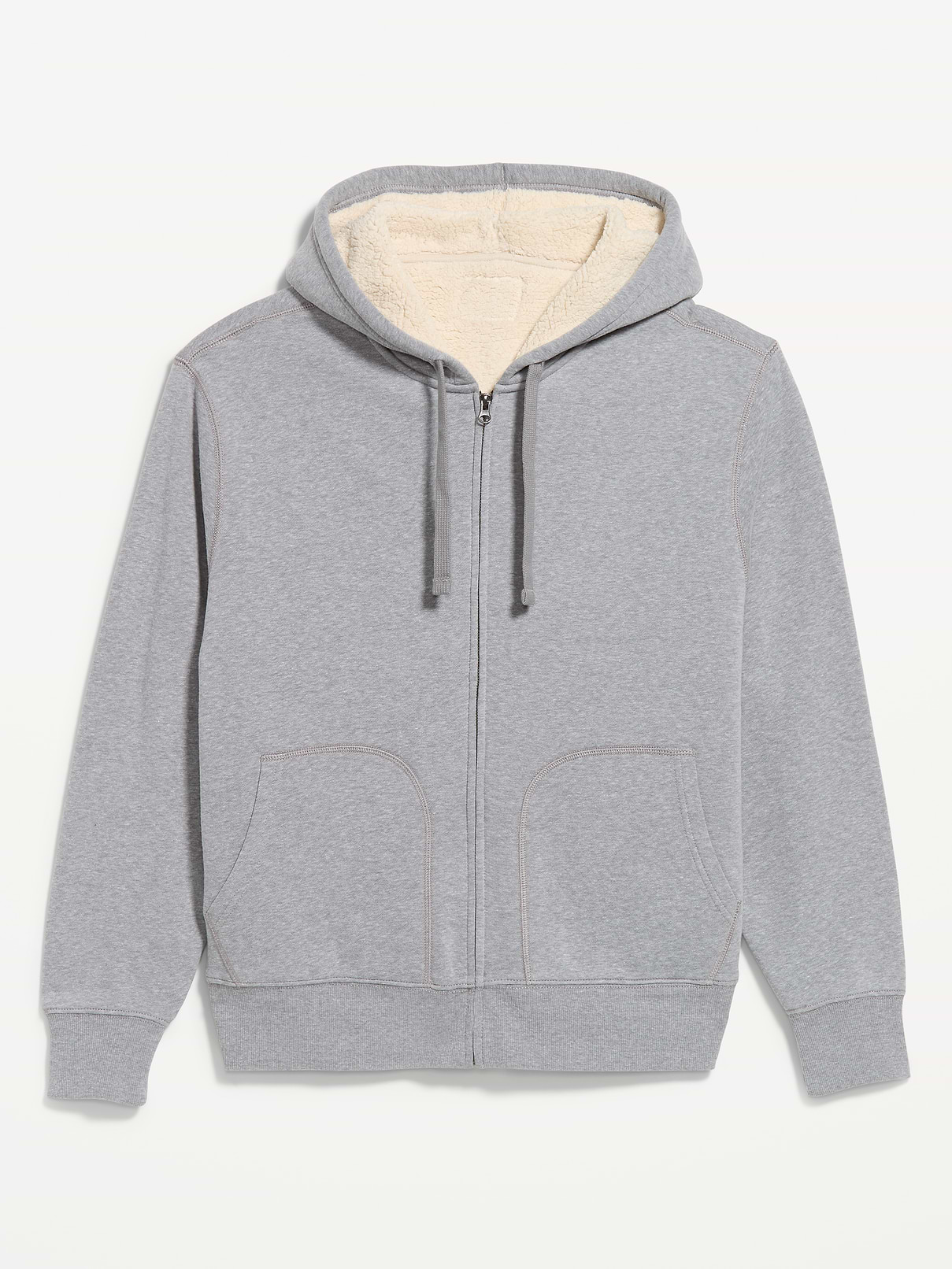 Image 2 of 2, Sherpa-Lined Full-Zip Hoodie