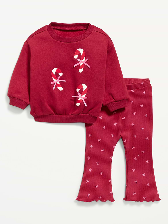 Graphic Sweatshirt and Legging Set for Baby