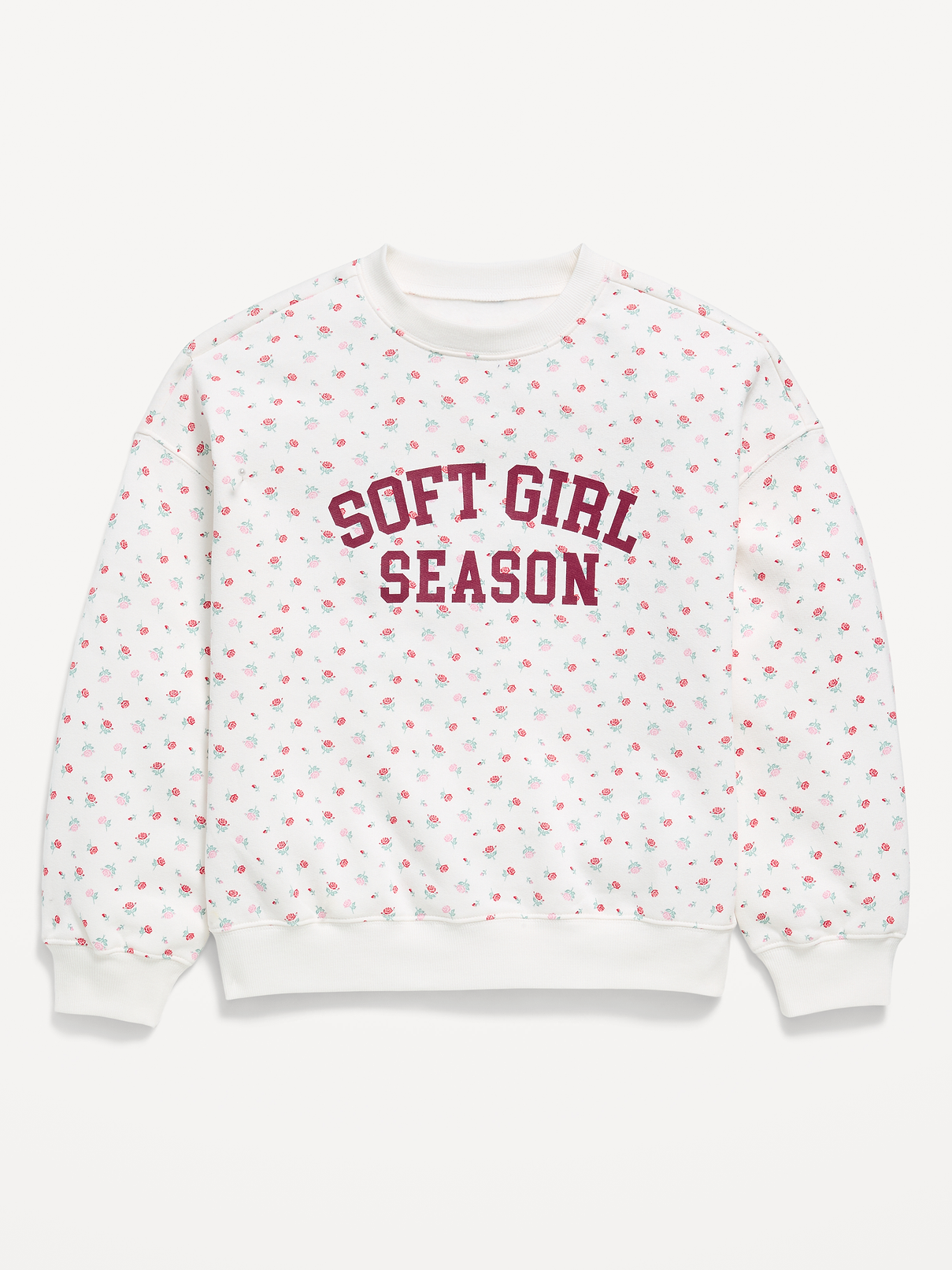 Image 3 of 4, Oversized Long-Sleeve Tunic Sweatshirt for Girls