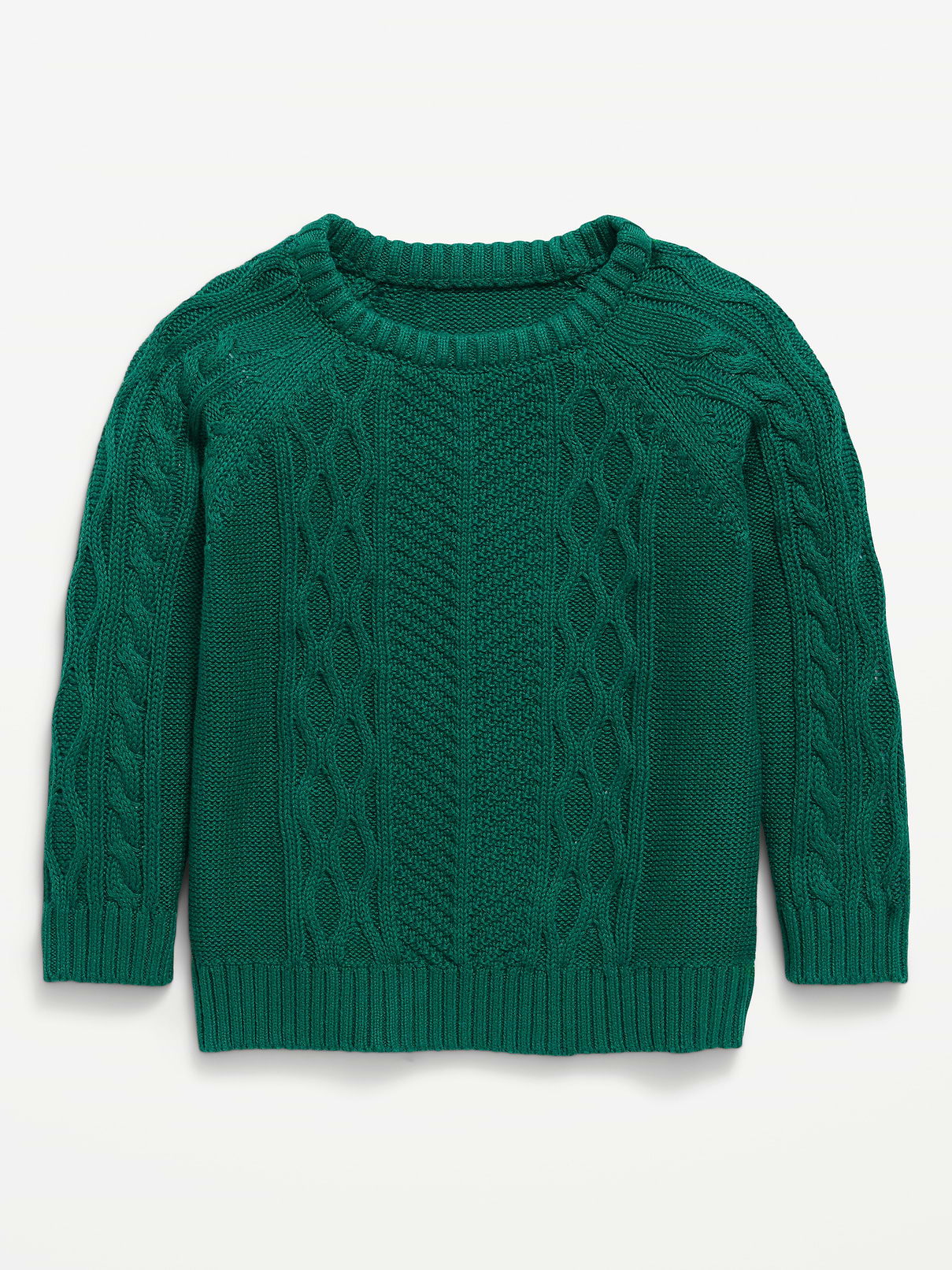 Image 2 of 3, Oversized Gender-Neutral Cable-Knit Sweater for Toddler