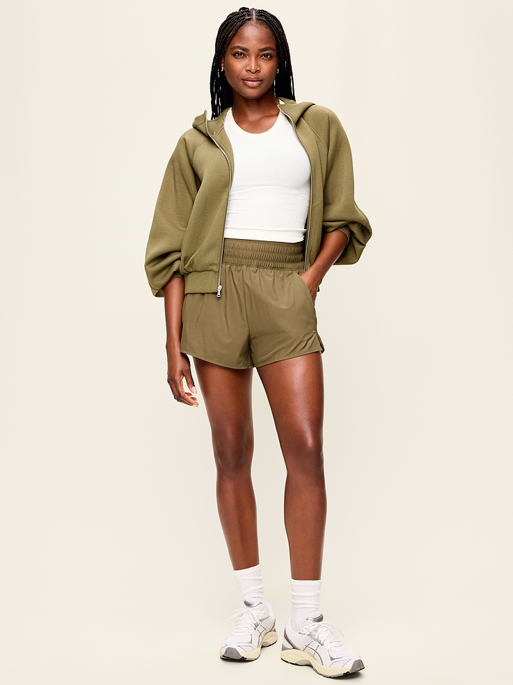 Image number 2 showing, Extra High-Waisted Crinkle Run Shorts -- 3-inch inseam