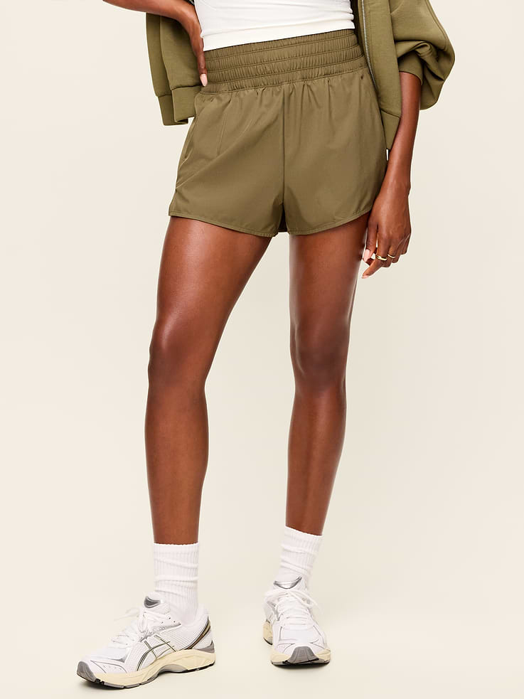 Image number 1 showing, Extra High-Waisted Crinkle Run Shorts -- 3-inch inseam
