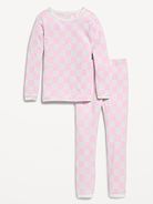 Image 1 of 2, Featuring SoftMode: our snuggliest, softest, brushed jersey., rib-knit crew neck, long sleeves, matching pajama pants, elasticized waist, rib-knit cuffs, Product #1188663