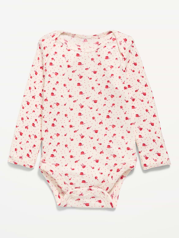 Long-Sleeve Pointelle-Knit Bodysuit for Baby
