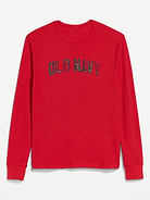 Image 3 of 3, Logo Graphic Crew-Neck Waffle T-Shirt