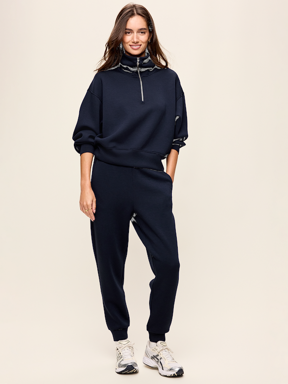 High-Waisted Bounce Fleece Jogger Sweatpants