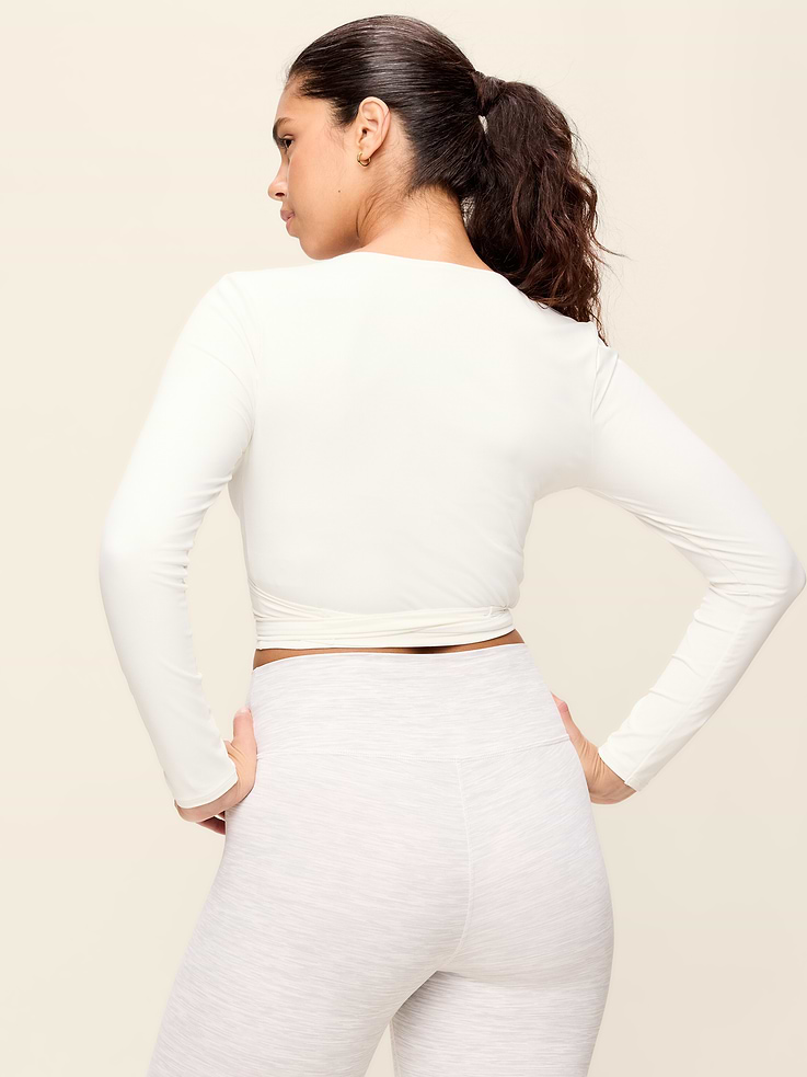 Image number 6 showing, StudioSmooth Long-Sleeve Wrap Top
