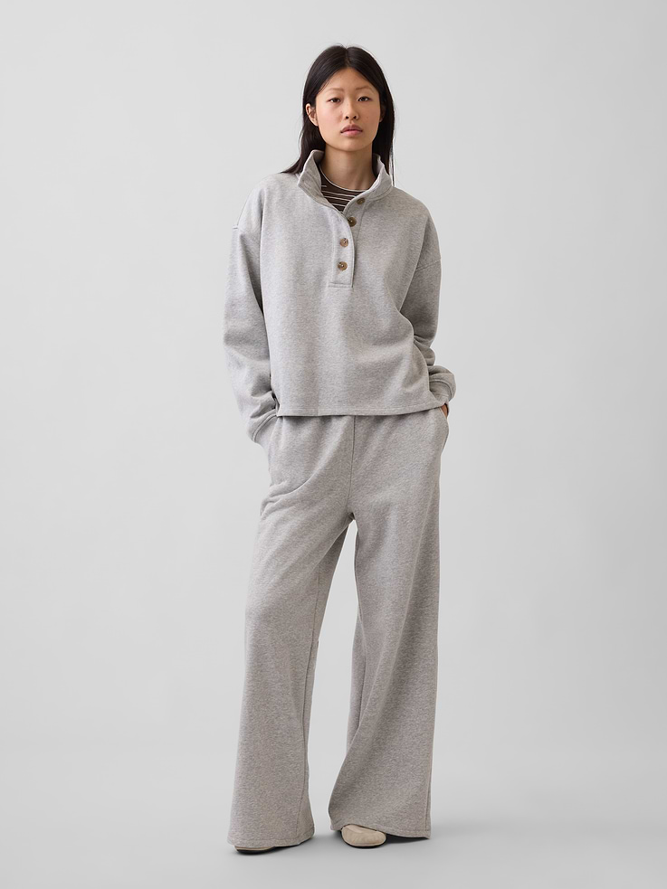 Image number 4 showing, VintageSoft Oversized Henley Pullover