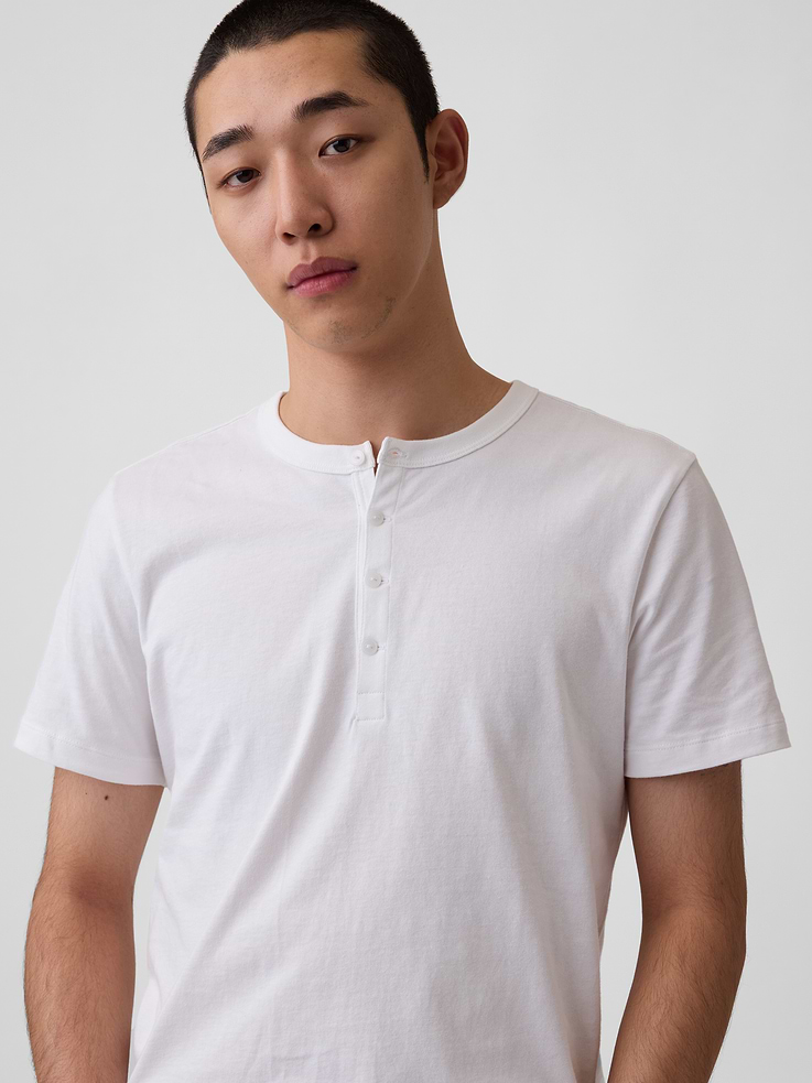 Image 4 of 4, Henley T-Shirt