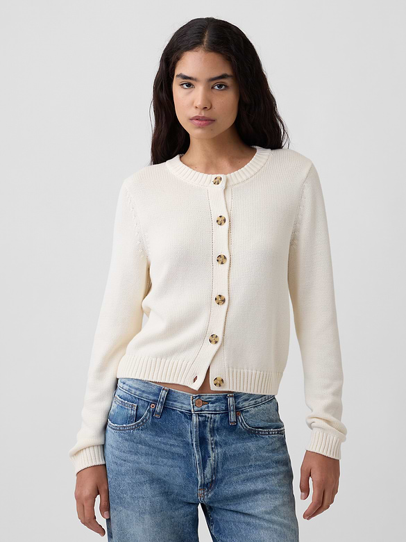 Crewneck Cardigan