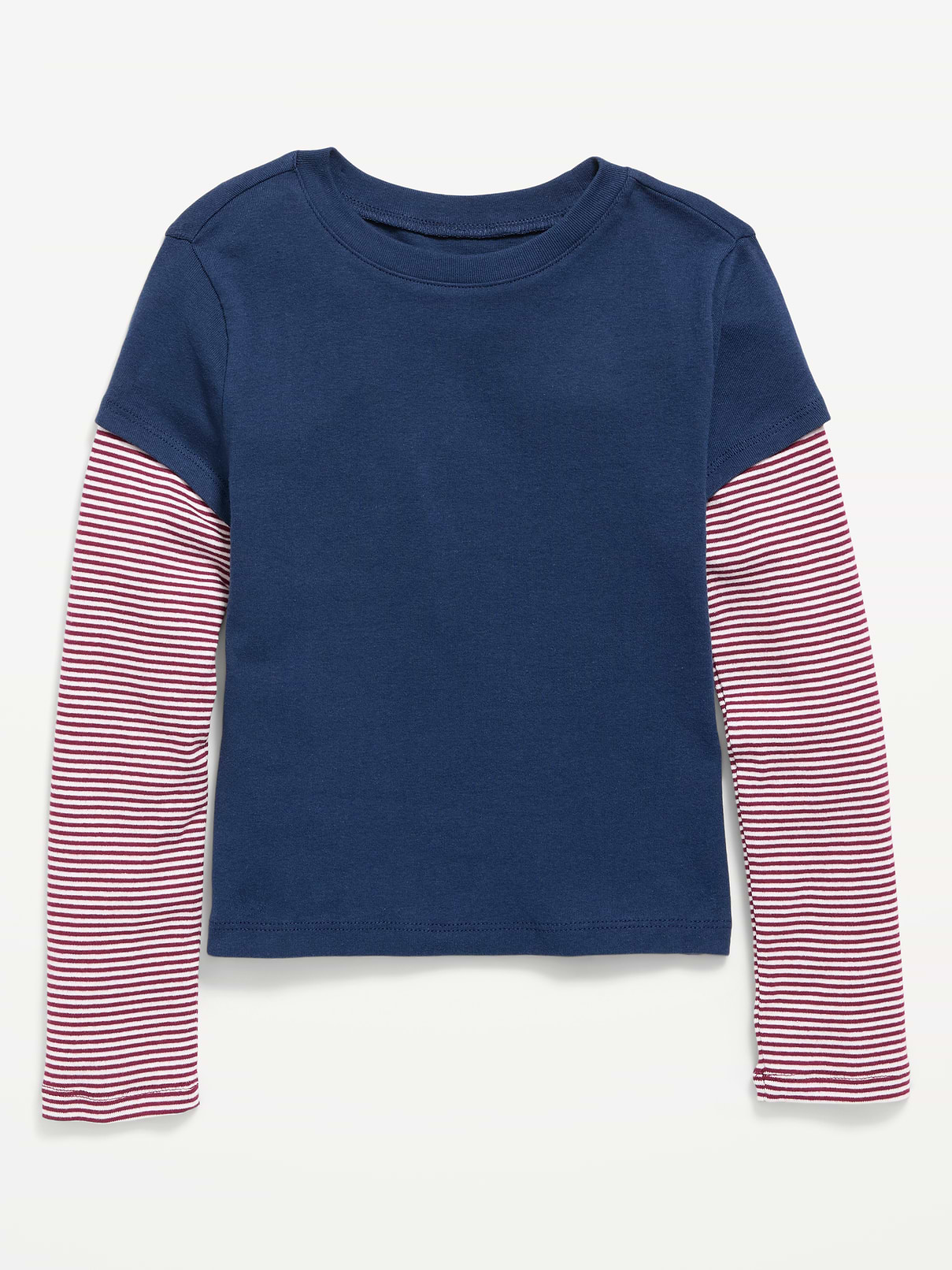 Image number 1 showing, Fitted 2-in-1 Graphic T-Shirt for Girls