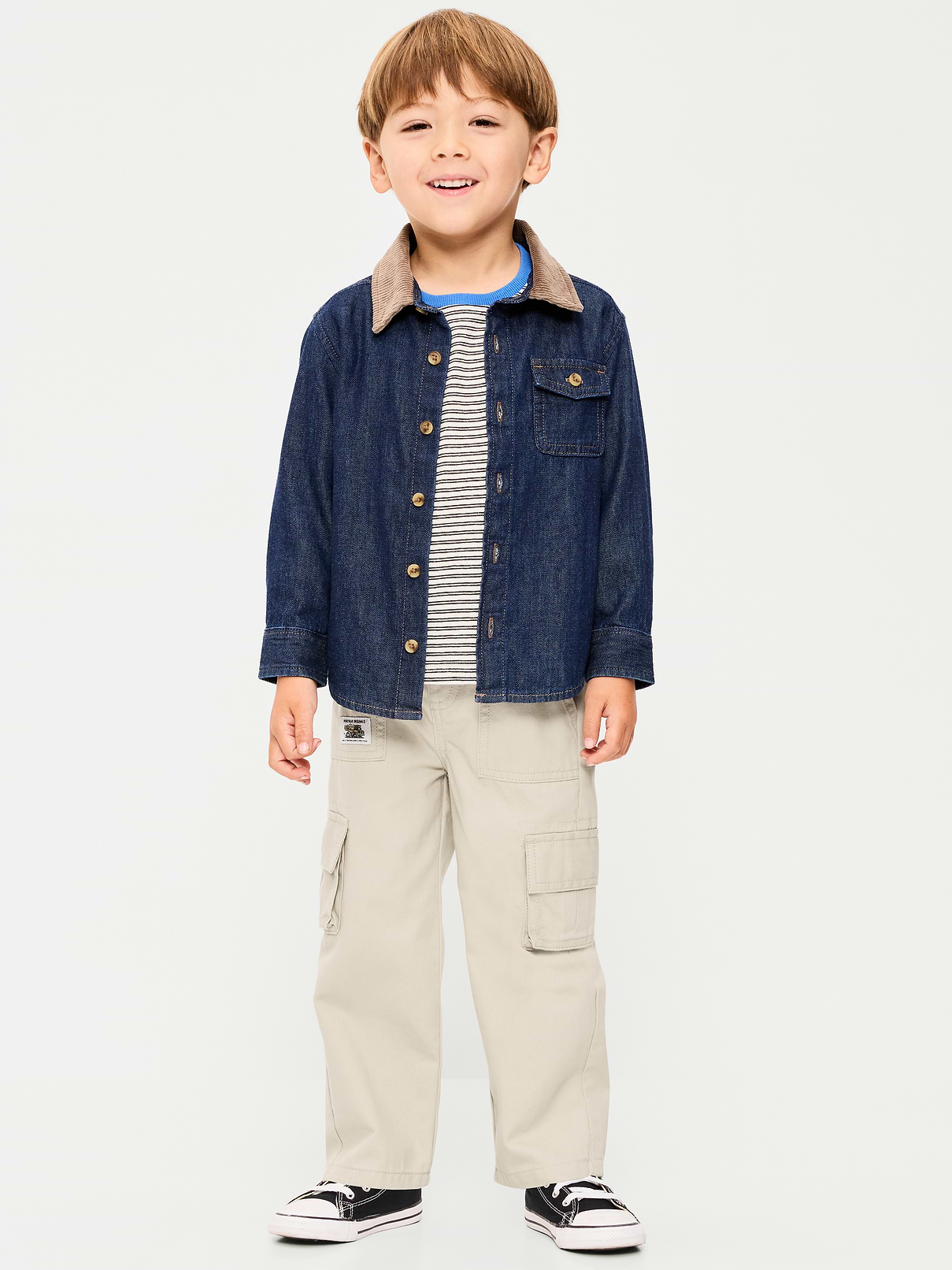 Image number 1 showing, Baggy Cargo Pants for Toddler Boys