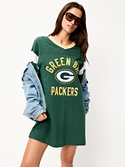 Image number 3 showing, Green Bay Packers Oversized Mini Football Dress for Women