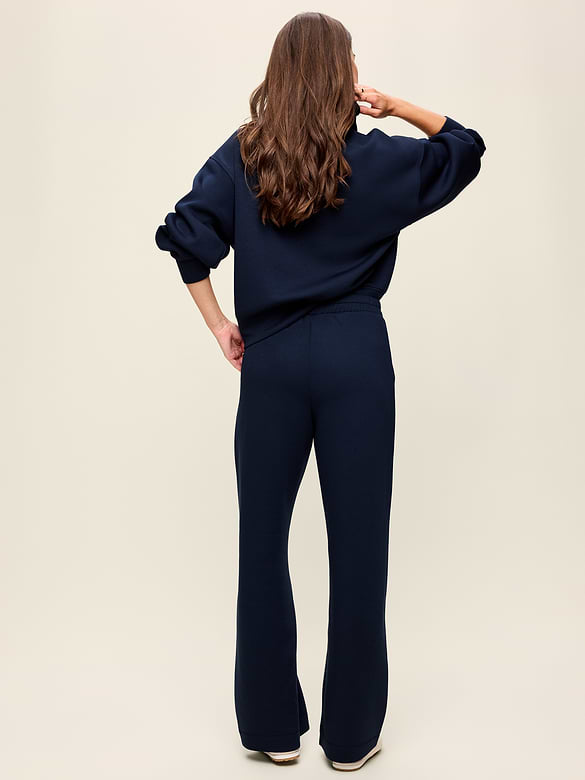 High-Waisted Bounce Fleece Wide-Leg Sweatpants