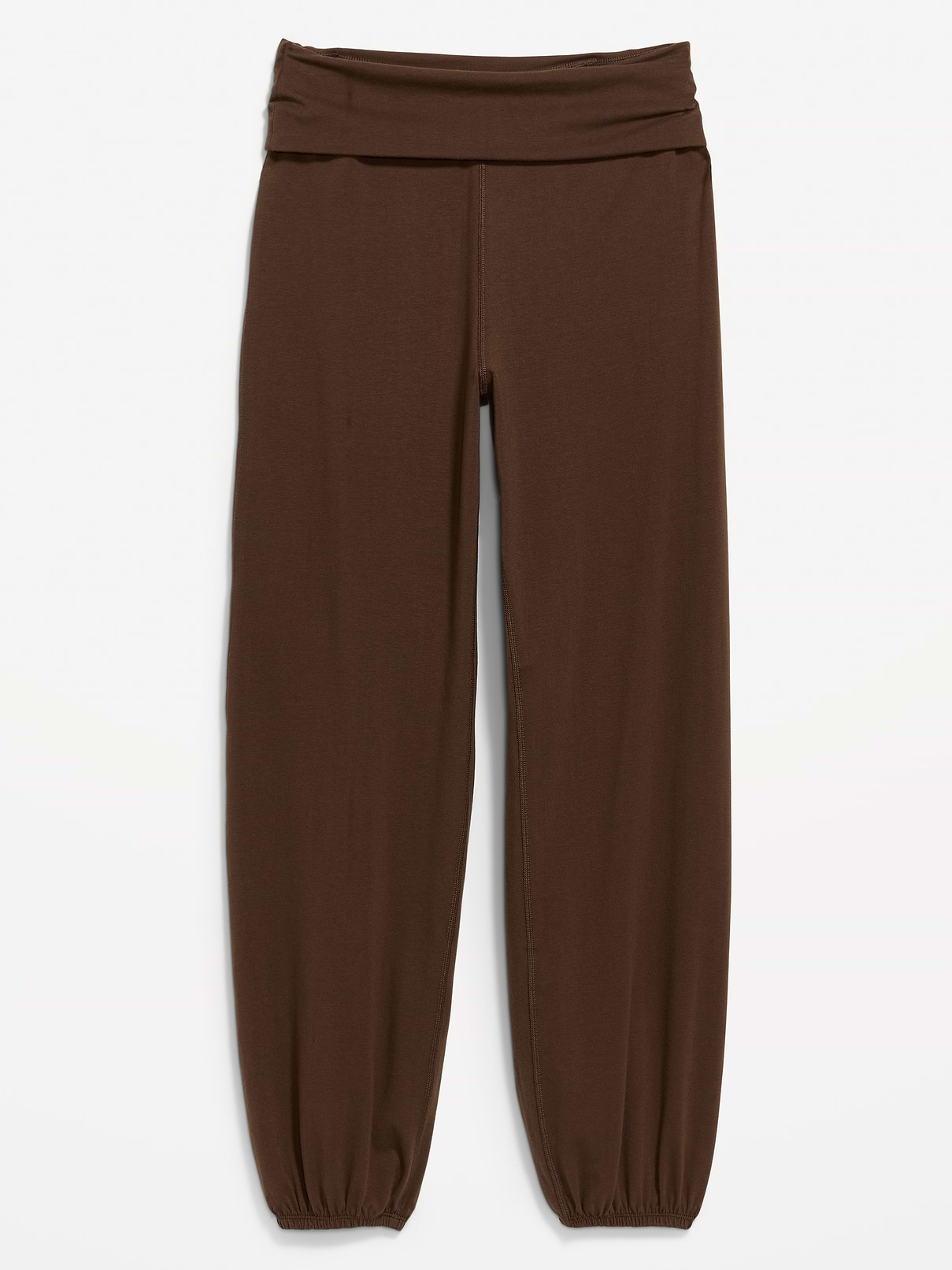 Image number 1 showing, Fold-Over Waist Fitted Joggers