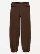 Image number 1 showing, Fold-Over Waist Fitted Joggers