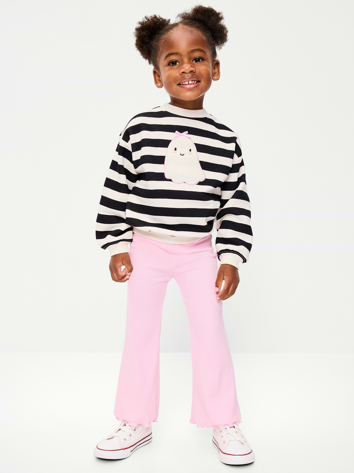Image number 1 showing, Graphic Sweatshirt and Flared Legging Set for Toddler Girls