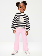 Image number 1 showing, Graphic Sweatshirt and Flared Legging Set for Toddler Girls