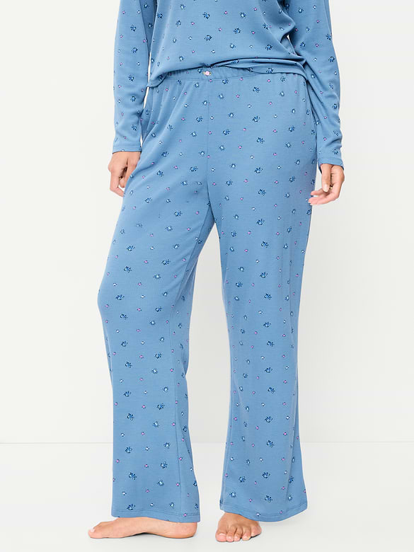 Waffle-Textured Pajama Pants