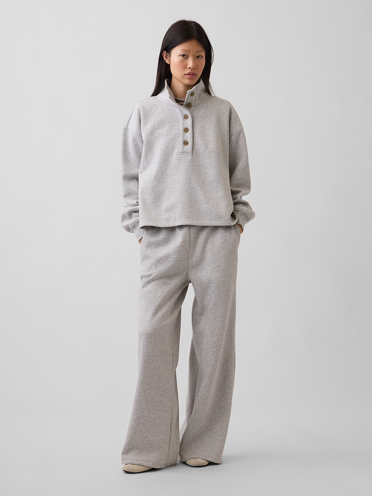 Image number 1 showing, VintageSoft Baggy Wide-Leg Sweatpants