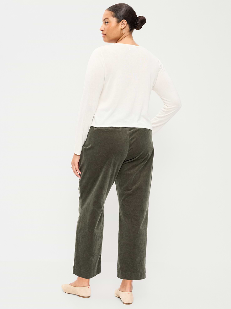 Image number 7 showing, High-Waisted Pixie Straight Pants