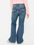 Image number 2 showing, Low-Rise Studded Flare-Leg Jeans for Girls