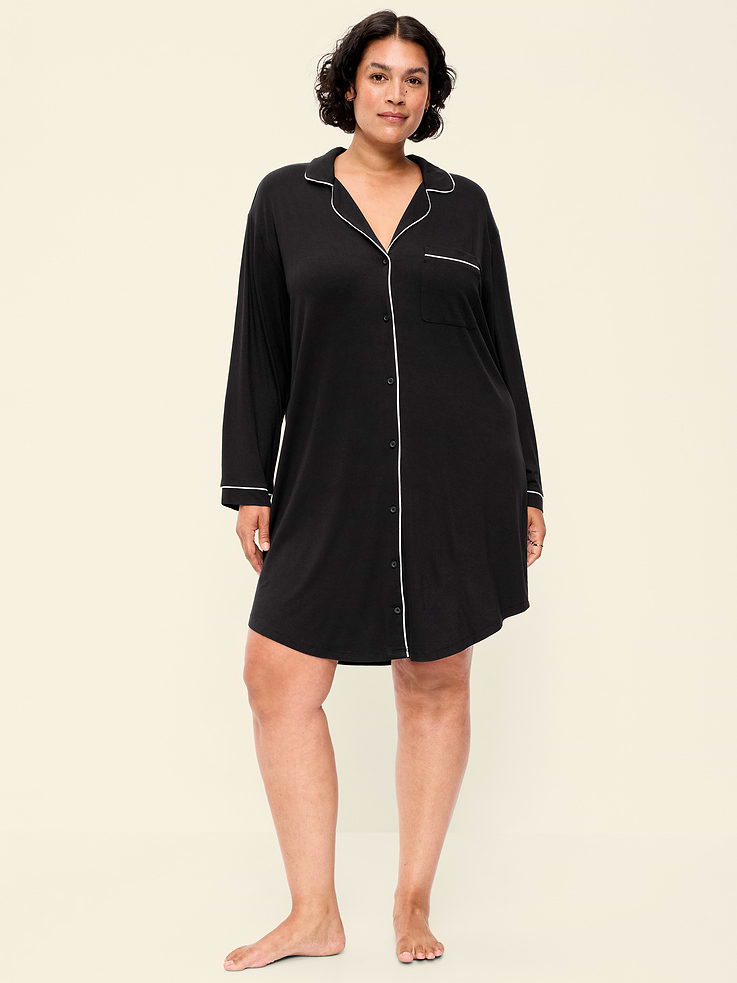 Image number 3 showing, Knit Jersey Sleep Dress