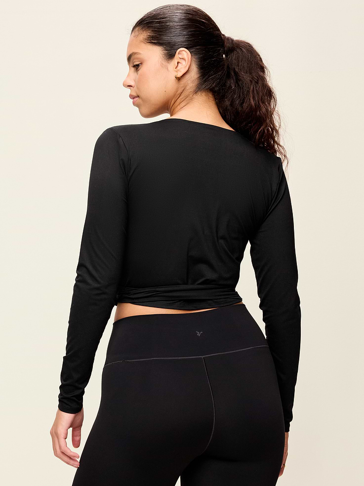 Image number 6 showing, StudioSmooth Long-Sleeve Wrap Top