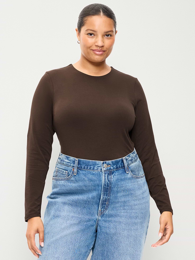 Image number 7 showing, Hug Double-Layer Crew-Neck Long-Sleeve Top