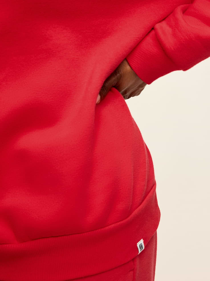Image 4 of 6, Baseline Fleece Mock-Neck Sweater