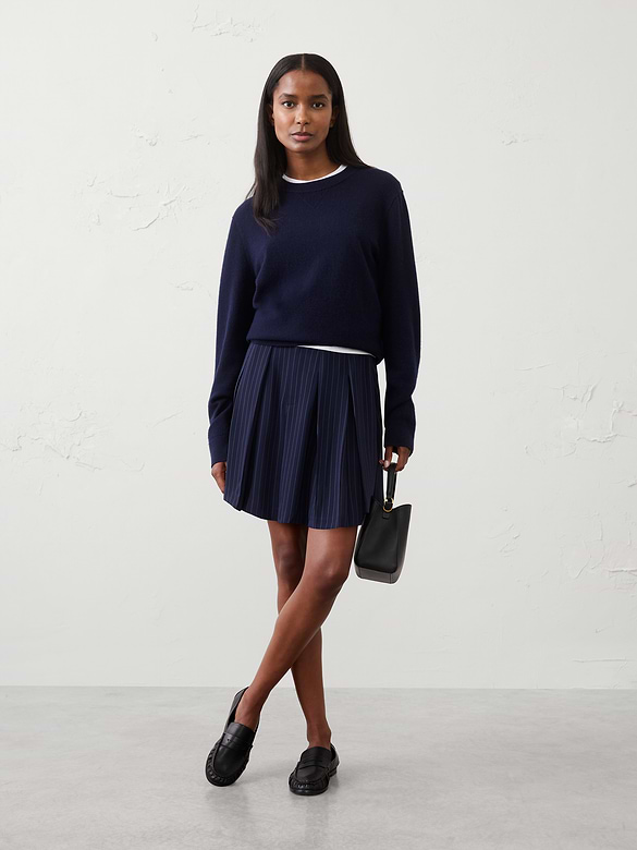 Pleated Mini Skirt