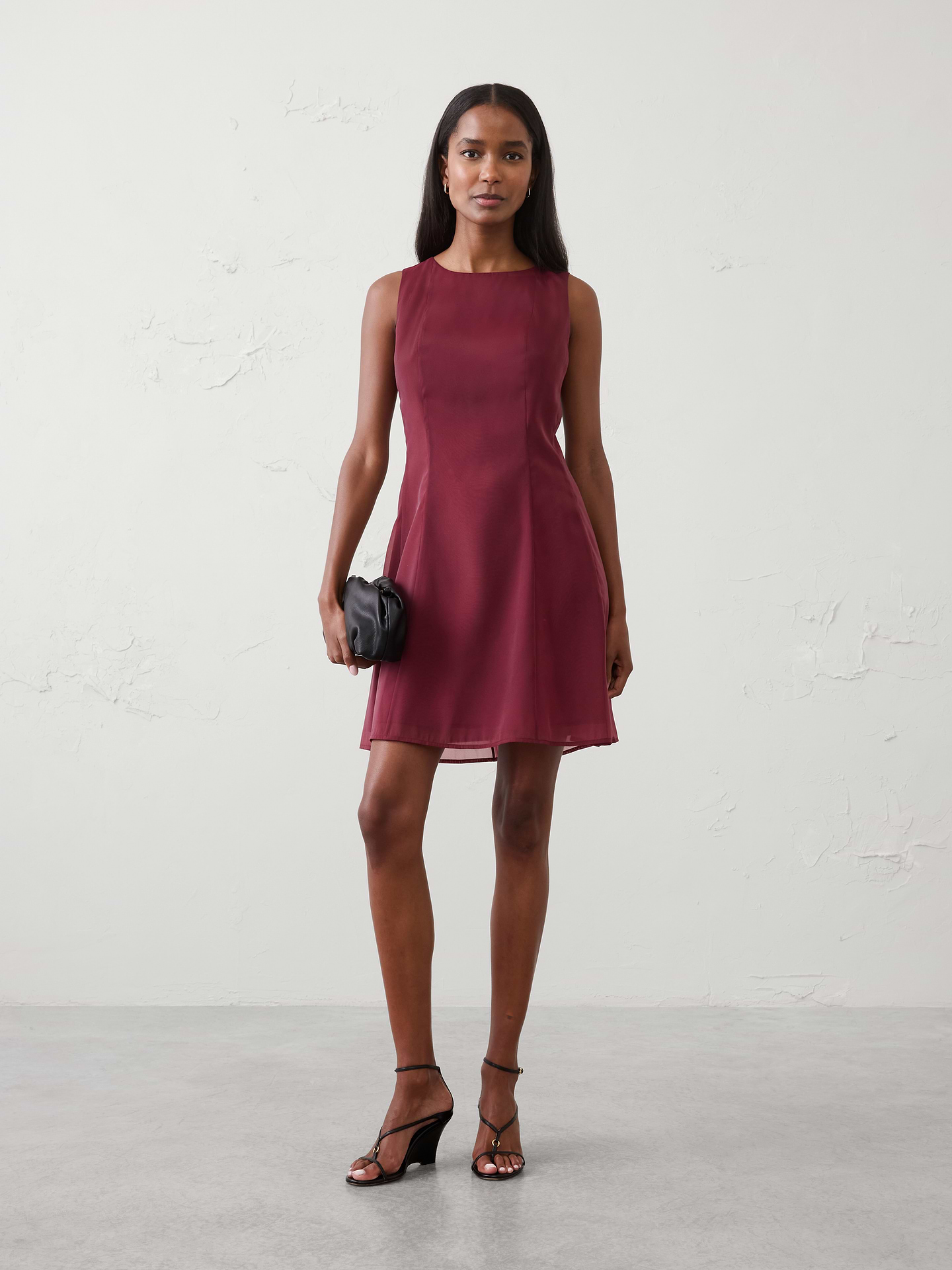 Image number 1 showing, Organza Above-Knee Dress