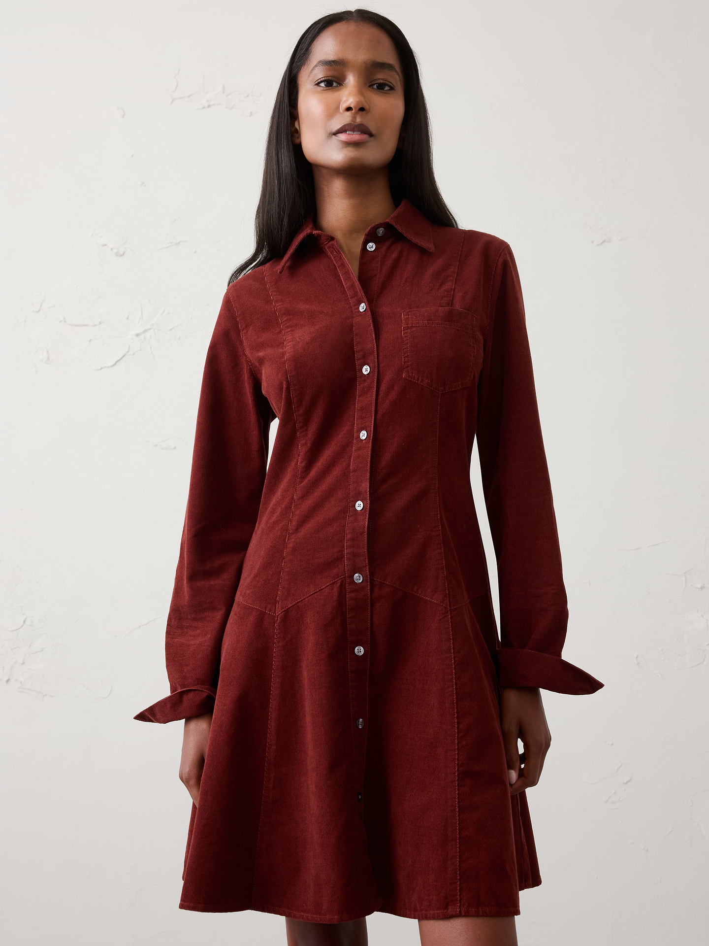 Image number 3 showing, Corduroy Above-Knee Dress