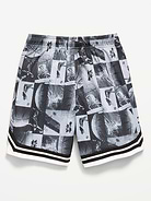 Image 6 of 6, Knee Length Mesh Basketball Shorts for Boys
