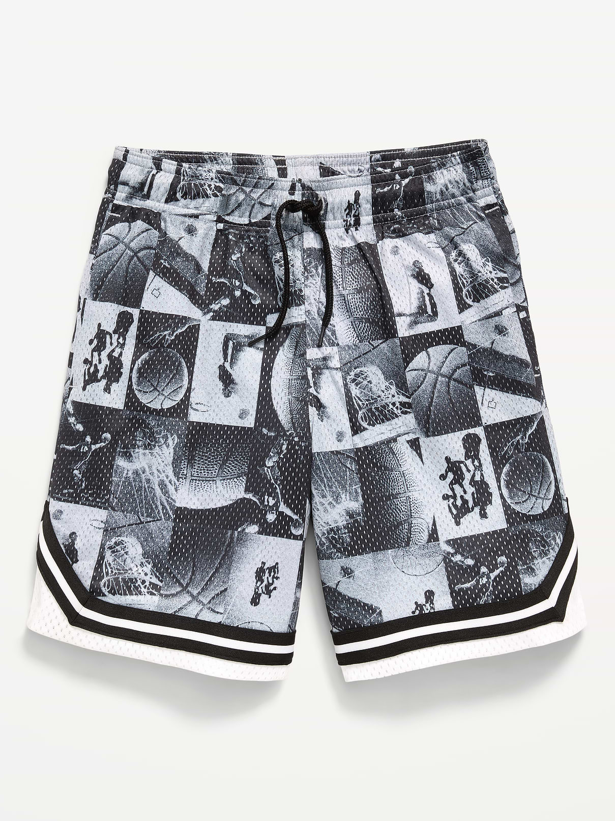 Image 5 of 6, Knee Length Mesh Basketball Shorts for Boys