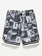 Image 5 of 6, Knee Length Mesh Basketball Shorts for Boys