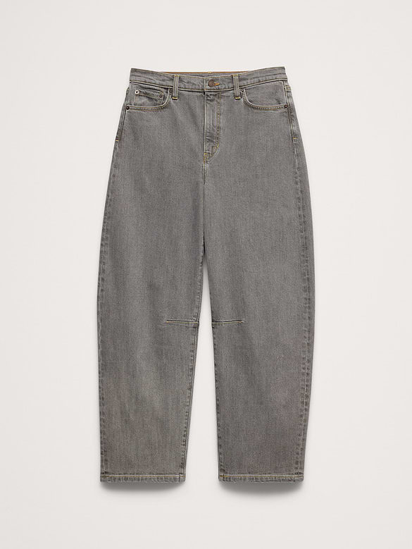 Mid-Rise Barrel Crop Jean
