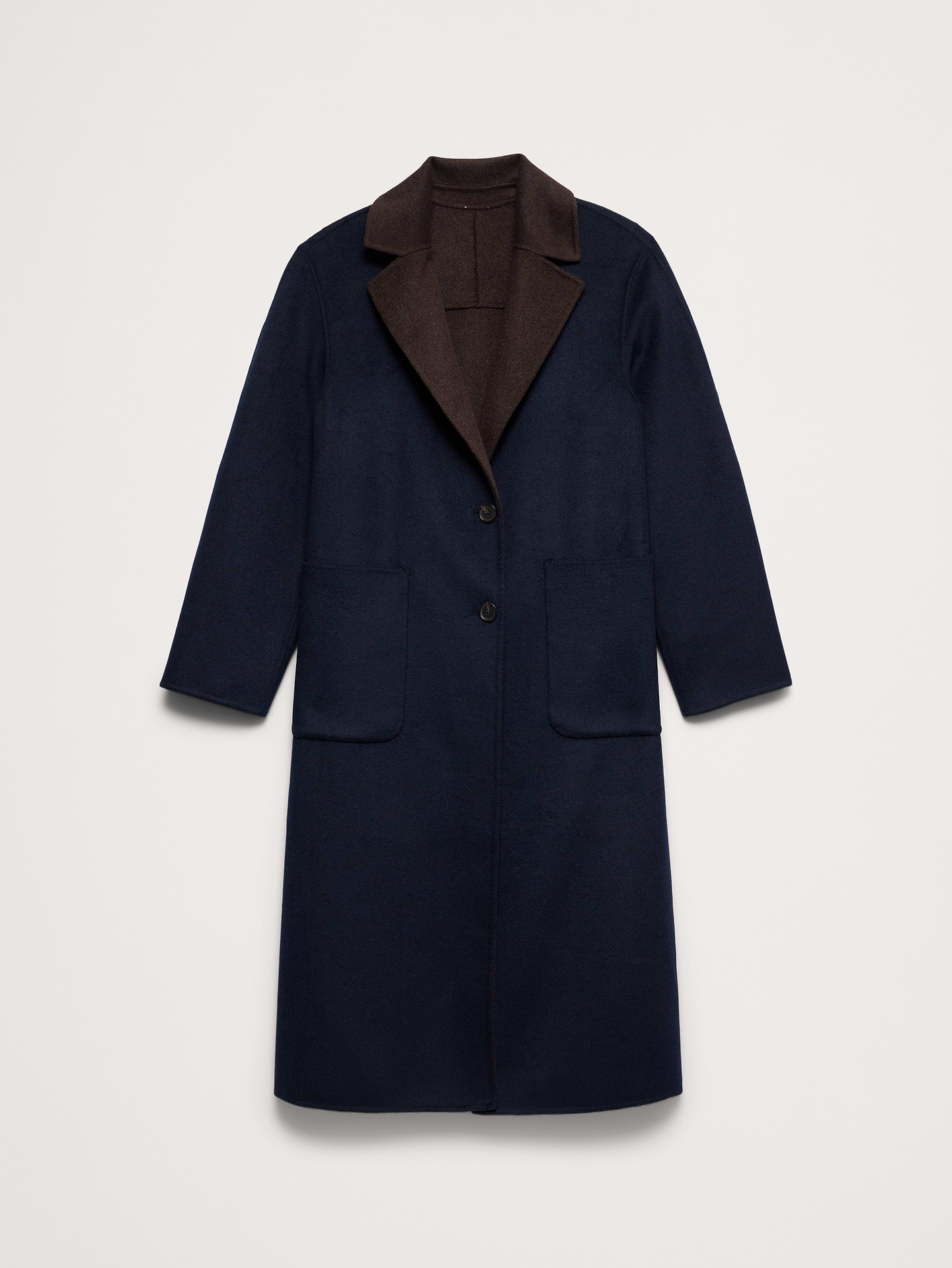 L'image numéro 5 présente Manteau en tissu double face