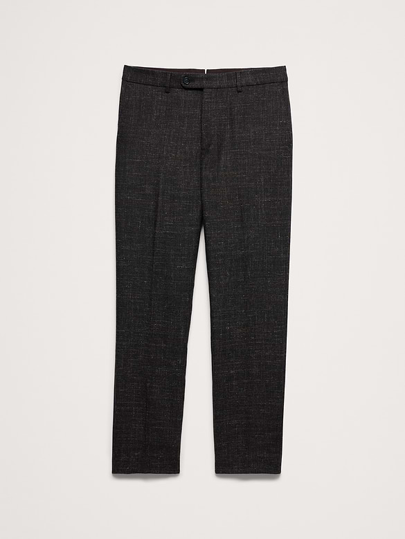Tailored Slim Italian Tweed Suit Pant